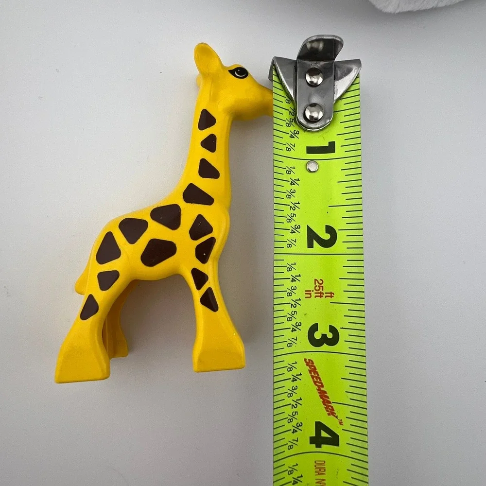 LEGO Giraffe Animal Figure Yellow Brown Safari Zoo Preschool Toy